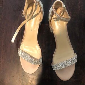Betsy Johnson SB-Mari Champagne heeled sandals